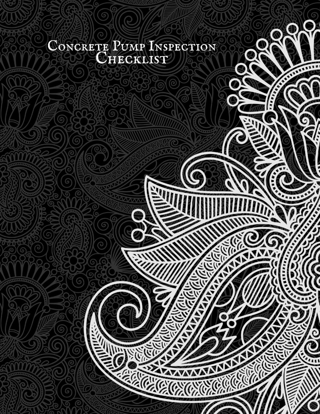 Buy Concrete Pump Inspection Checklist Concrete Pump Activity Log