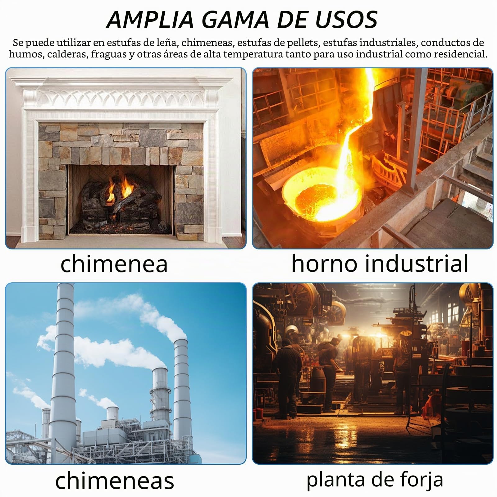 Manta Aislante de Fibra Cerámica 400x610x25mm (2 piezas) - Alfombrilla Ignífuga para Estufas de Pellets, Forjas y Tubos de Alta Temperatura | Lana Cerámica Resistente a 1260°C