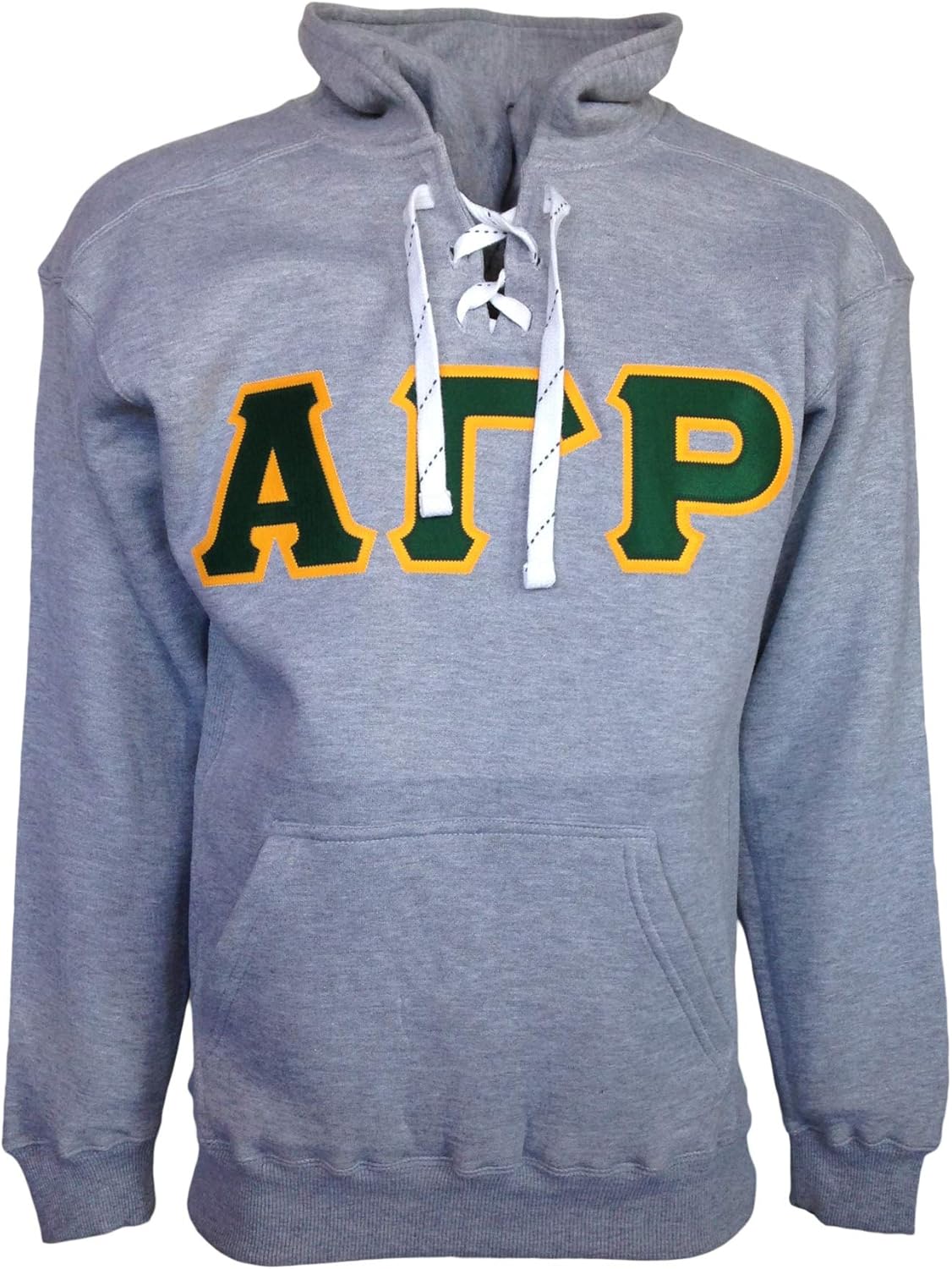 Mega Greek Alpha Gamma Rho Sports Lace Hooded Sweatshirt