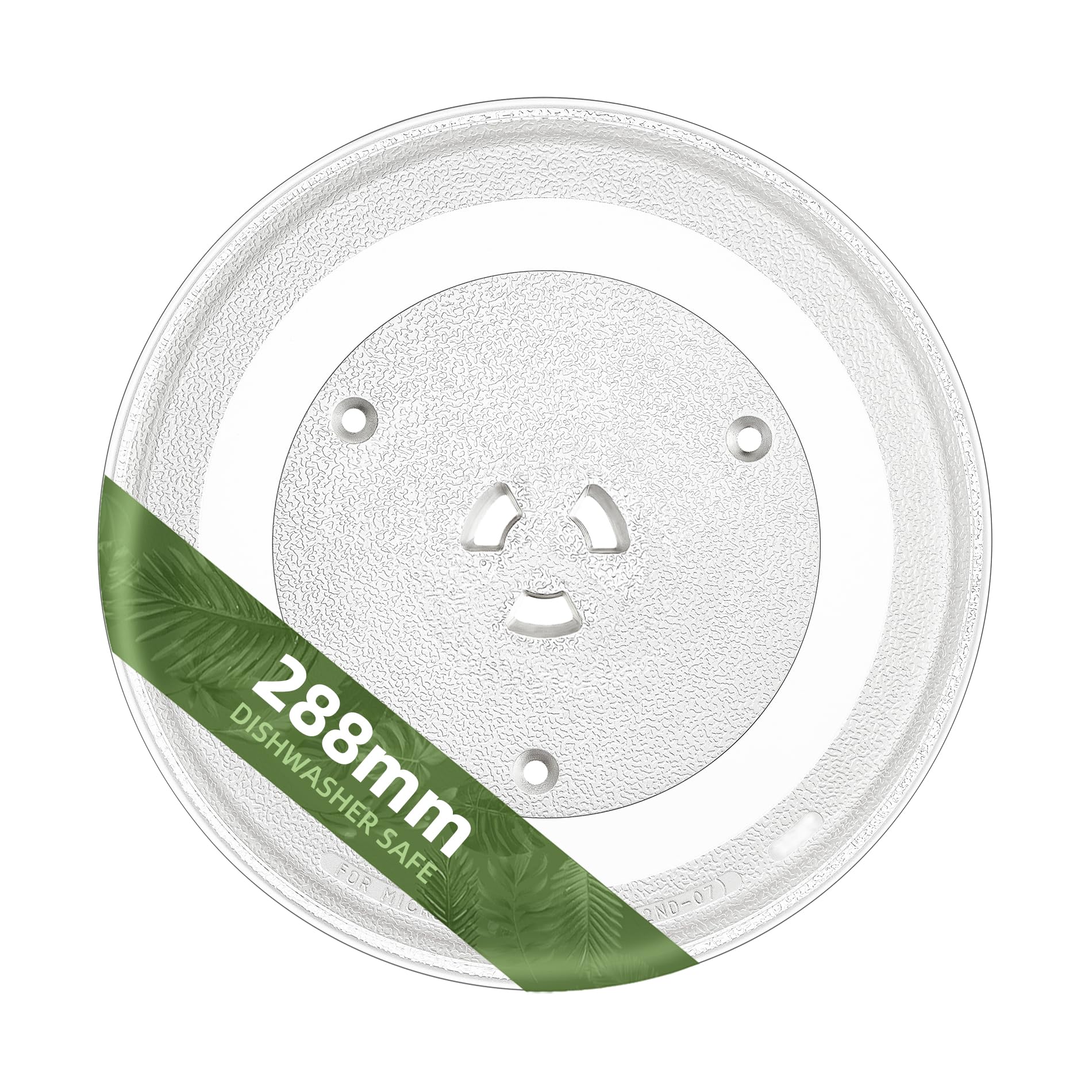 288mm Microwave Glass Plate Replacement Compatible with GE WB49X10097 Samsung DE74-20102D and 288 mm Panasonic Microwave Glass Plate - Replace Maytag Amana Microwave Turntable Plate