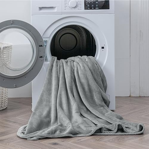 Miniatura 8 de BEDELITE Juego de sábanas de franela tamaño individual, color gris, juego de sábanas de forro polar súper suaves y esponjosas, 3 piezas (incluye