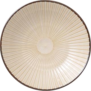 ãƒžãƒ«ã‚µãƒ³è¿‘è—¤(Marusankondo) Mino Ware Windmill 220 Deep Plate, White, Deep Plate