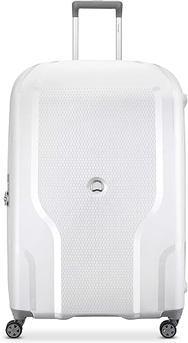 DELSEY Paris Clavel - Equipaje expandible con ruedas giratorias, Blanco, Clavel Hardside - Equipaje expandible con ruedas giratorias