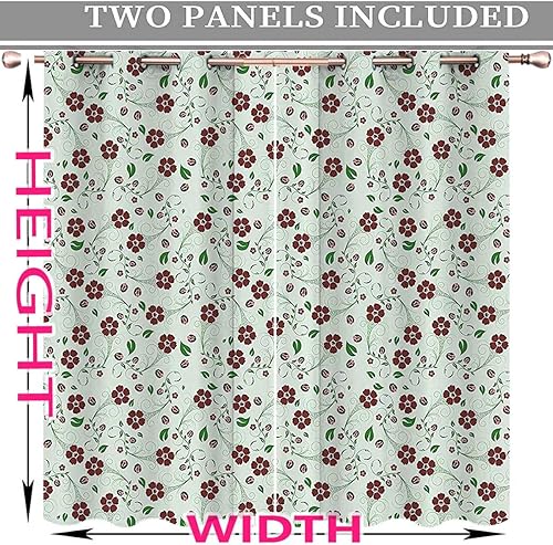 Miniatura 8 de Africa Cortinas para Sala Elegantes Modernas, con ojales, decoración superior, marco de puerta, cortina para dormitorio, cocina, 55 pulgadas de