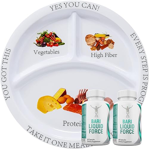 Universal Body Labs Multivitamínico bariátrico y placa de control de porciones