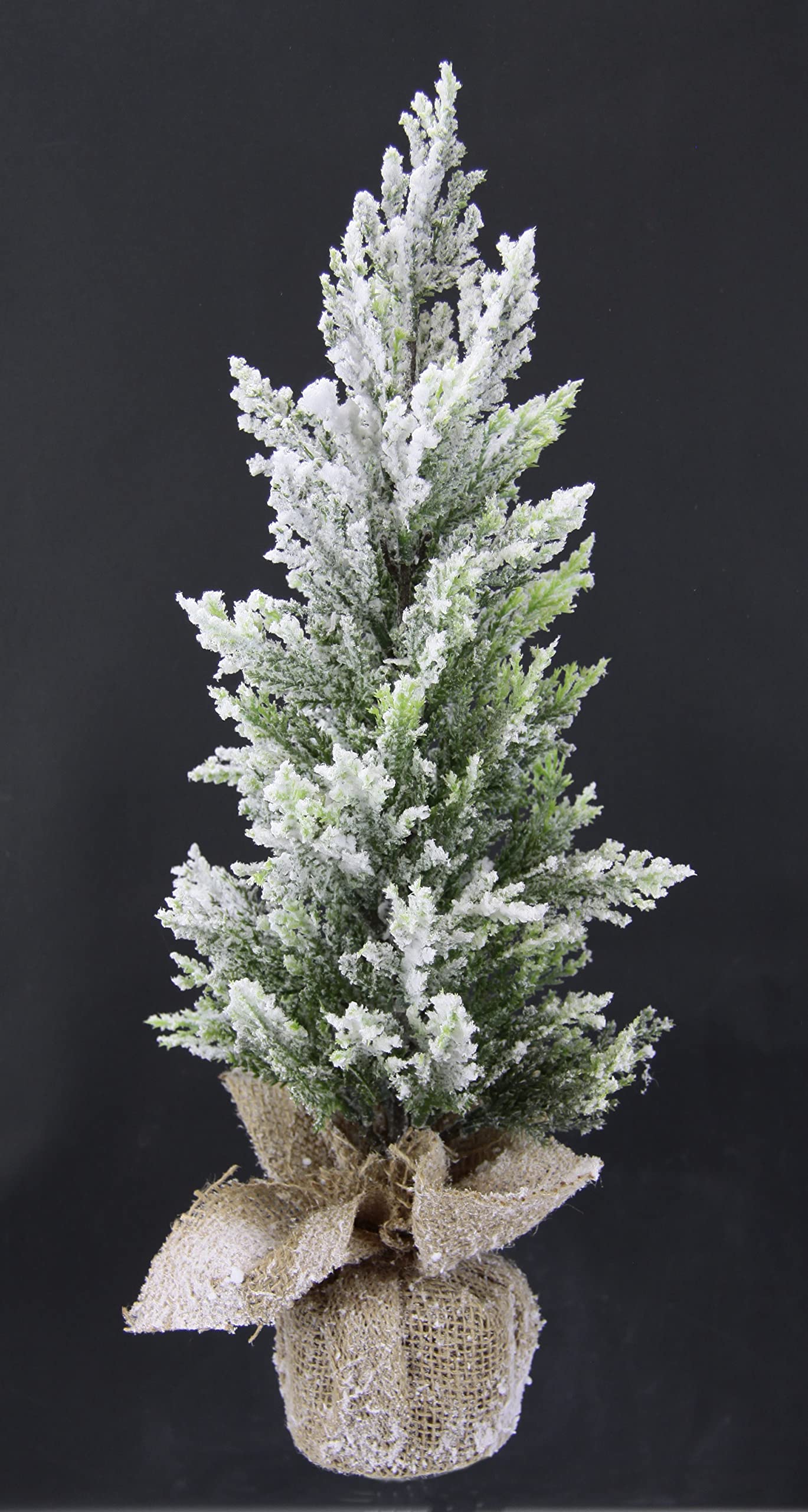 Mini Albero Di Natale Artificiale 35 Cm In Sacchetto Di Iuta - Decorazione Natalizia Morbida E Stabile - Foto 5