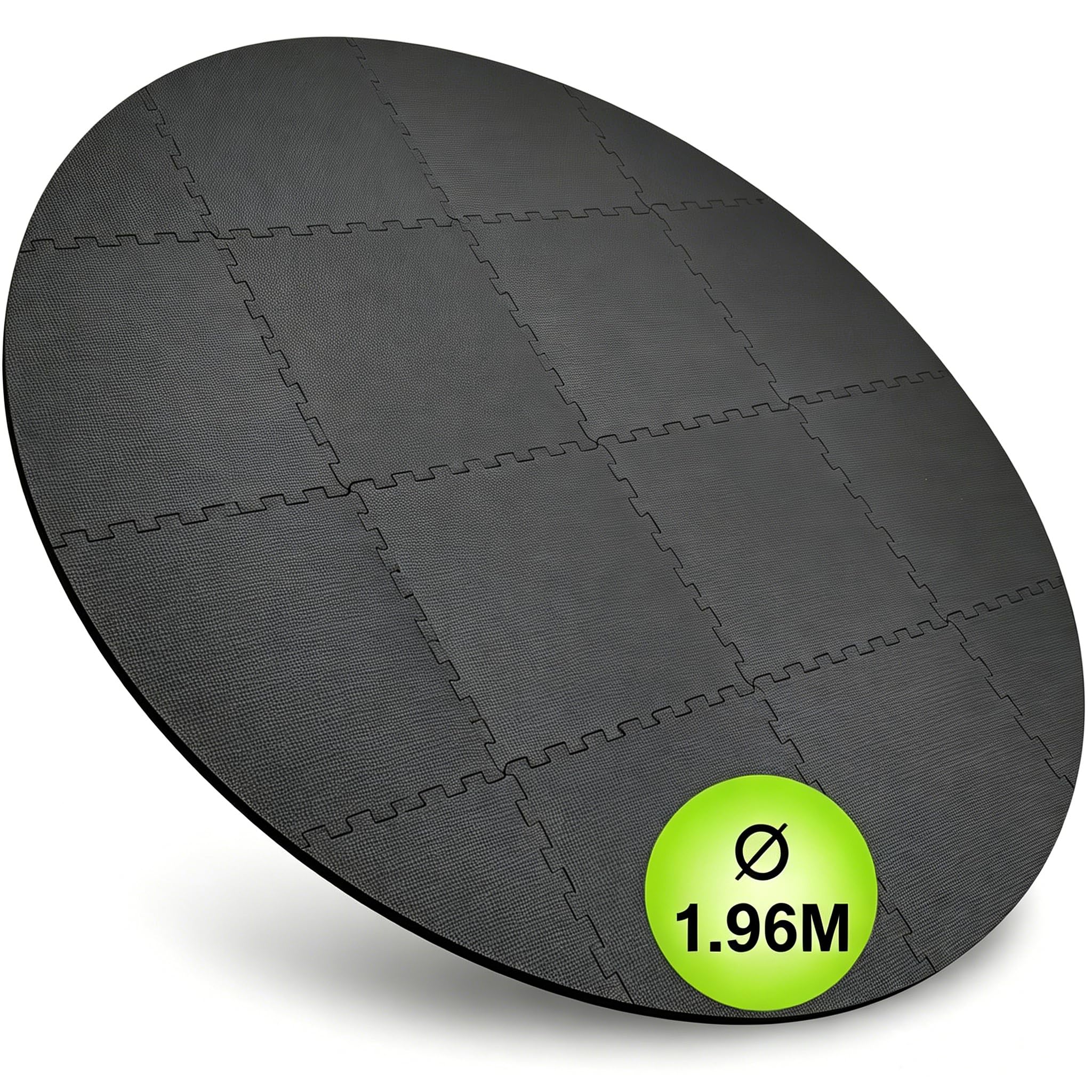 BEAUTYOVO Pool Unterlage Outdoor rund 196cm, 10mm Dicke Bodenschutz Matte für Pool/Planschbecken/Whirlpool, wasserdichte Eva Bodenschutzfolie Schwarz (3,02 m²)