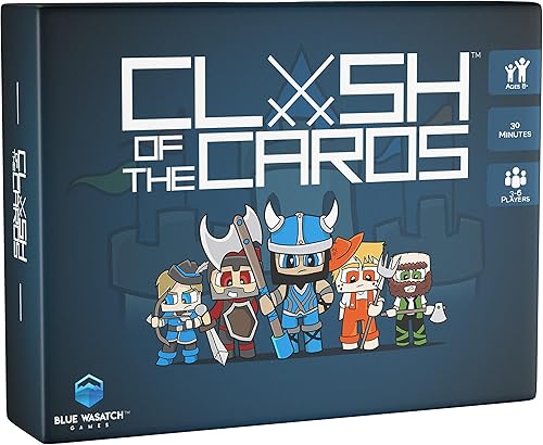 Blue Wasatch Games Juego de cartas Clash of The Card: combina, colecciona y lucha por ejércitos, utiliza tarjetas de acción para proteger y atacar.