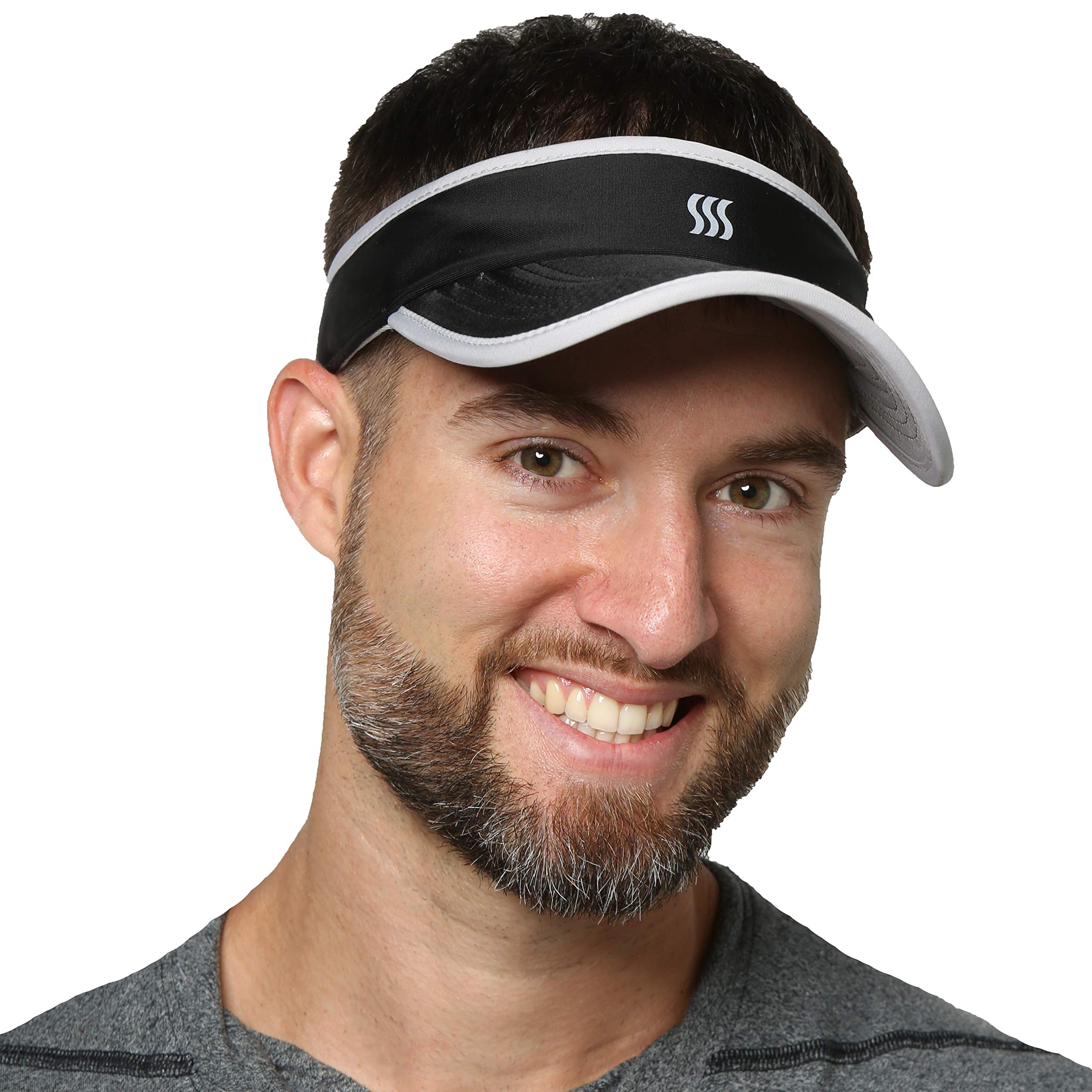 Lightweight Visor for Men. Best for Running, Golf, Tennis &amp; All Sports. Ultra Light &amp; Adjustable.