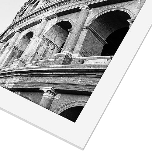 Miniatura 8 de Americanflat - Marco para póster hecho de madera compuesta con plexiglás pulido, posición horizontal y vertical para pared, incluye herrajes para