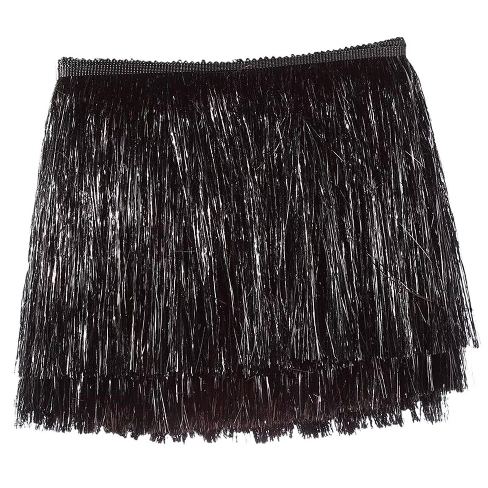 Tassel Fringe Trim 1Yard/Lot 20CM Laser Gold&Silver Glitter Fringes Lace Trim Tassel For Latin Dance Costume Fringe Apparel Accessoires(Color 1)