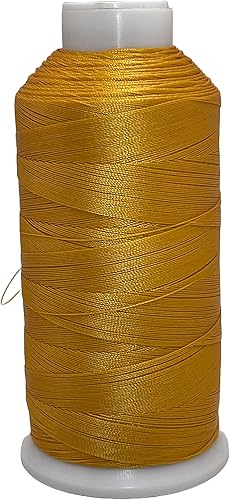 Miniatura 10 de Hilo de coser de poliéster unido resistente a los rayos UV para tapicería, al aire libre, marino, 8 onzas (Tex 135, blanco)