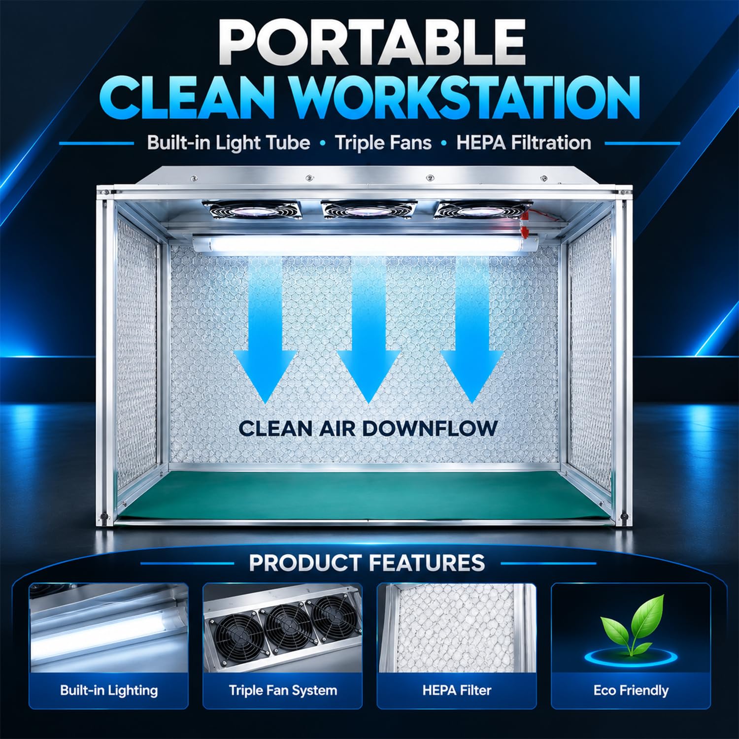 Mobile Clean-Bench 110V