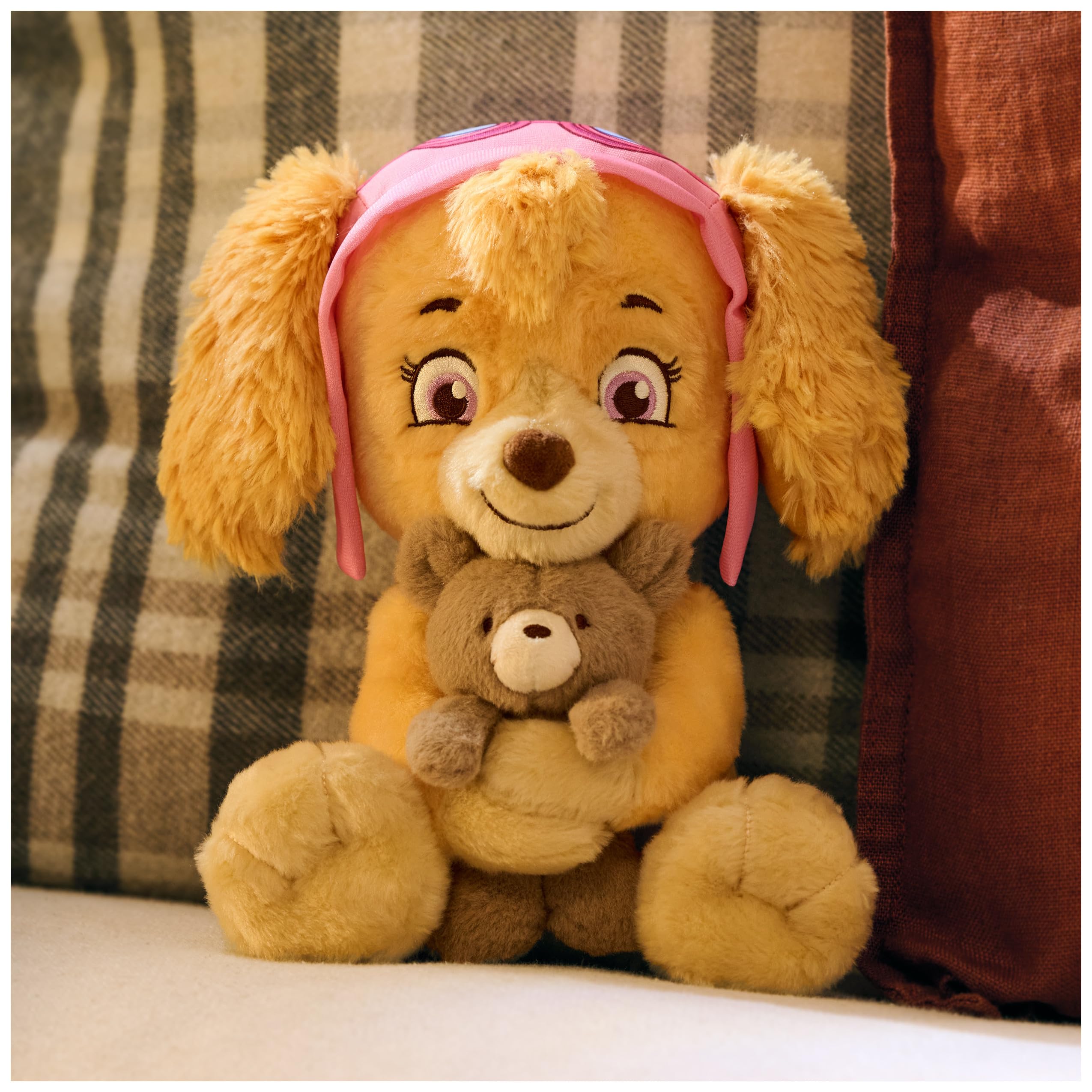Paw Patrol GUND Skye z misiem Kai, oficjalna pluszowa zabawka Skye, pies wypchany dla dzieci od 1 roku życia, 24 cm