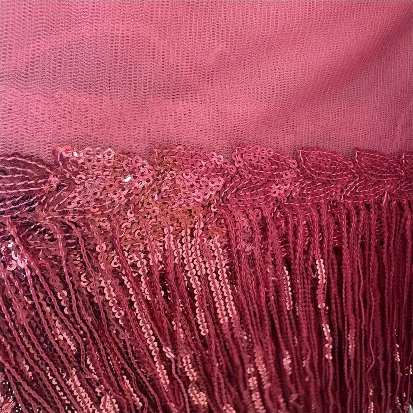 Ribete flecos lentejuelas for vestidos Costura de borlas con brillo