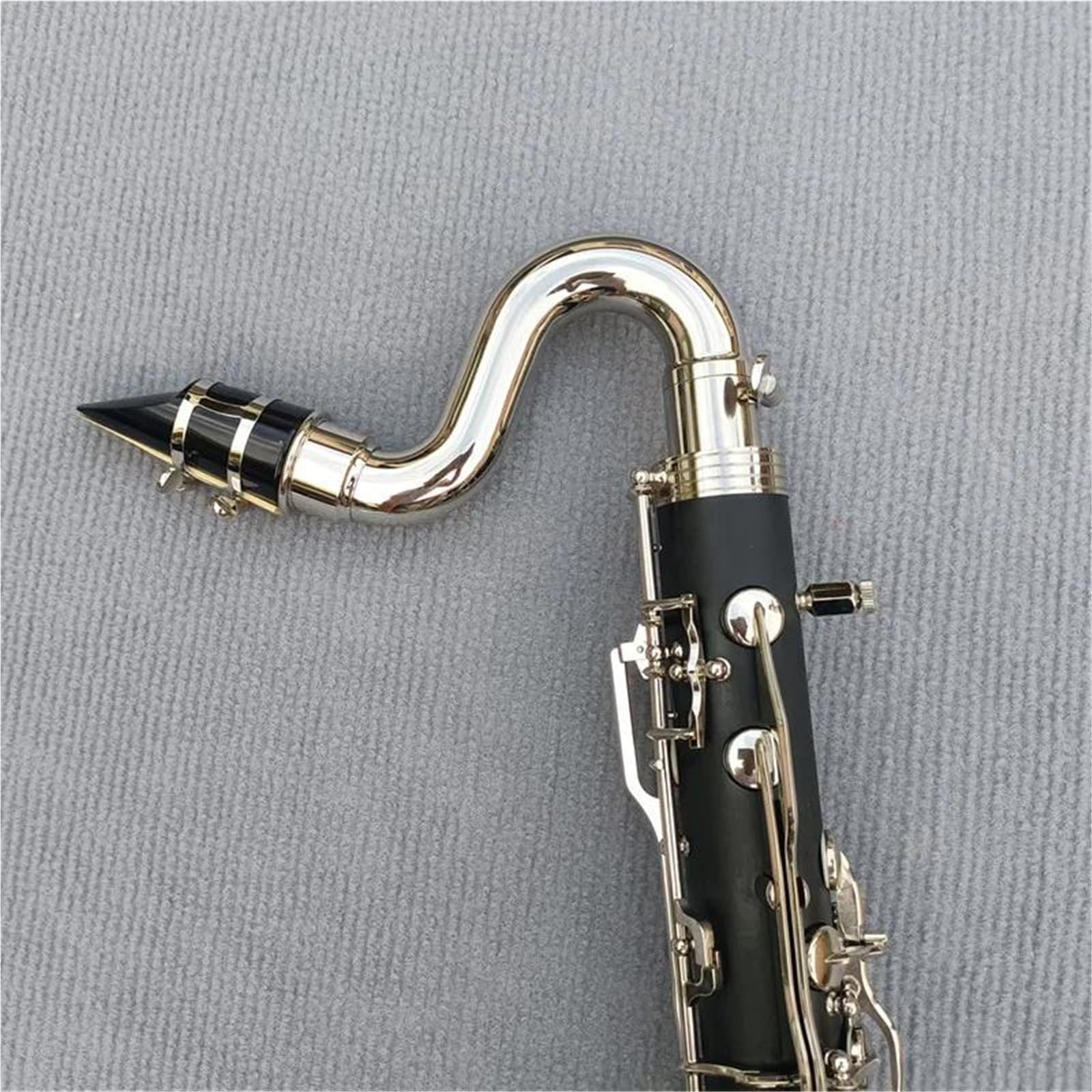 Clarinetto Professionale Chiavi Placcate Argento In Ebano Per Clarinetto Basso Professionale In Si Bemolle