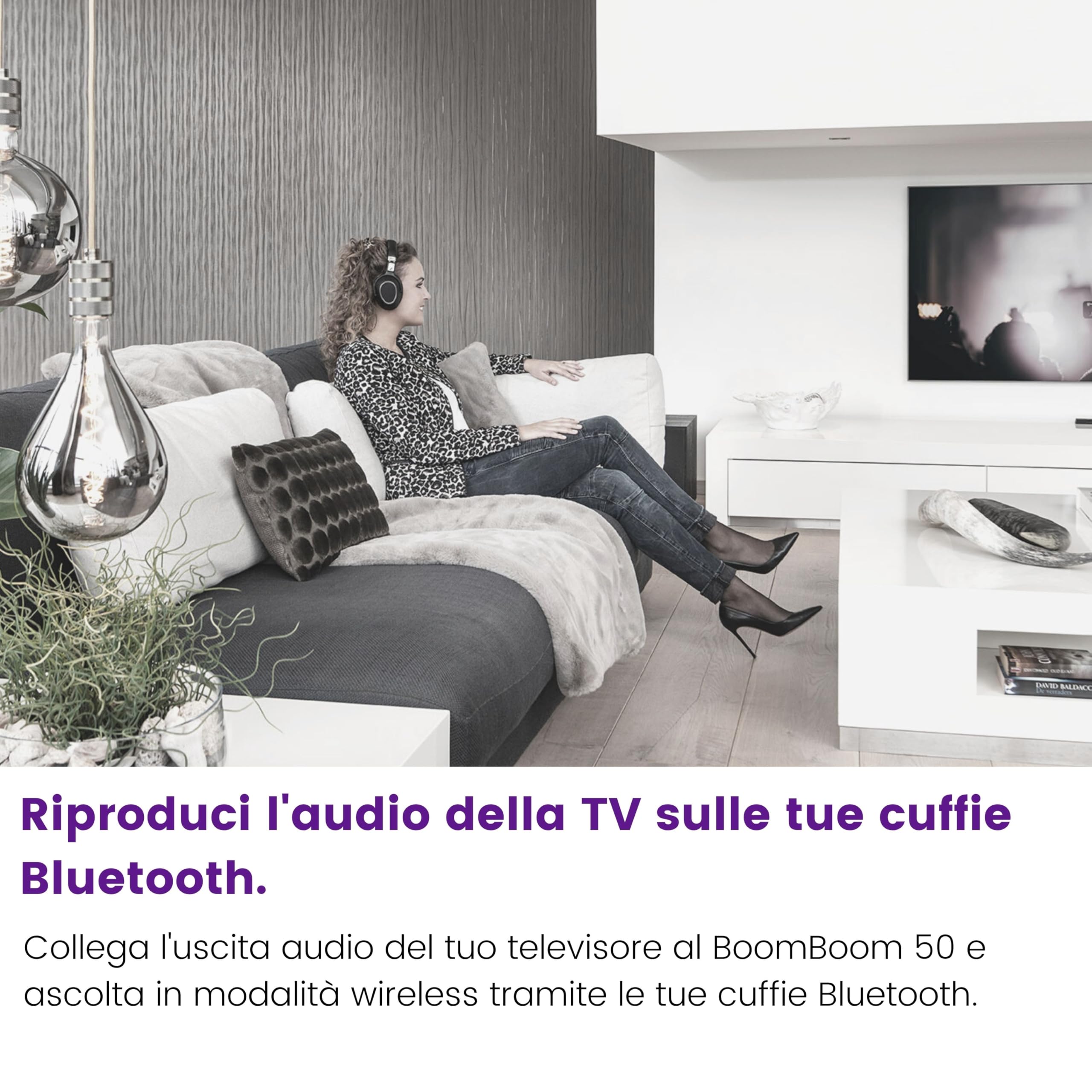 Marmitek BoomBoom 50 - Trasmettitore Bluetooth TV per cuffie USB Audio