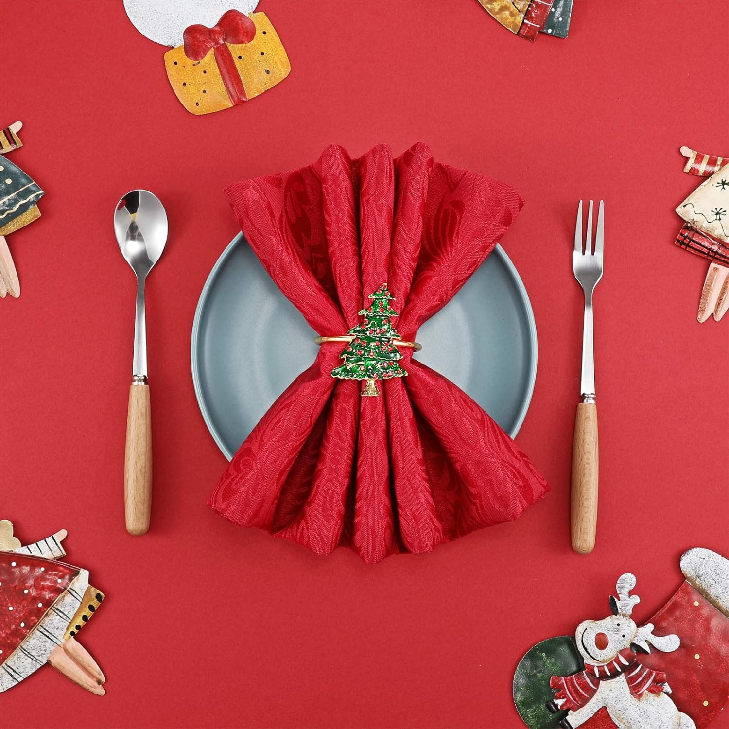 🛒 Crаzу Dеаlѕ WILLBOND Christmas Napkin Rings Christmas Tree Napkin Rings Holders Set for Christmas Table Wedding Holiday Dinners Parties Decoration Accessories (6) Crеаtіvе Prоduсt WILLBOND Christmas Napkin Rings Christmas Tree Napkin Rings Holders Set for Christmas Table Wedding Holiday Dinners Parties Decoration Accessories (6)