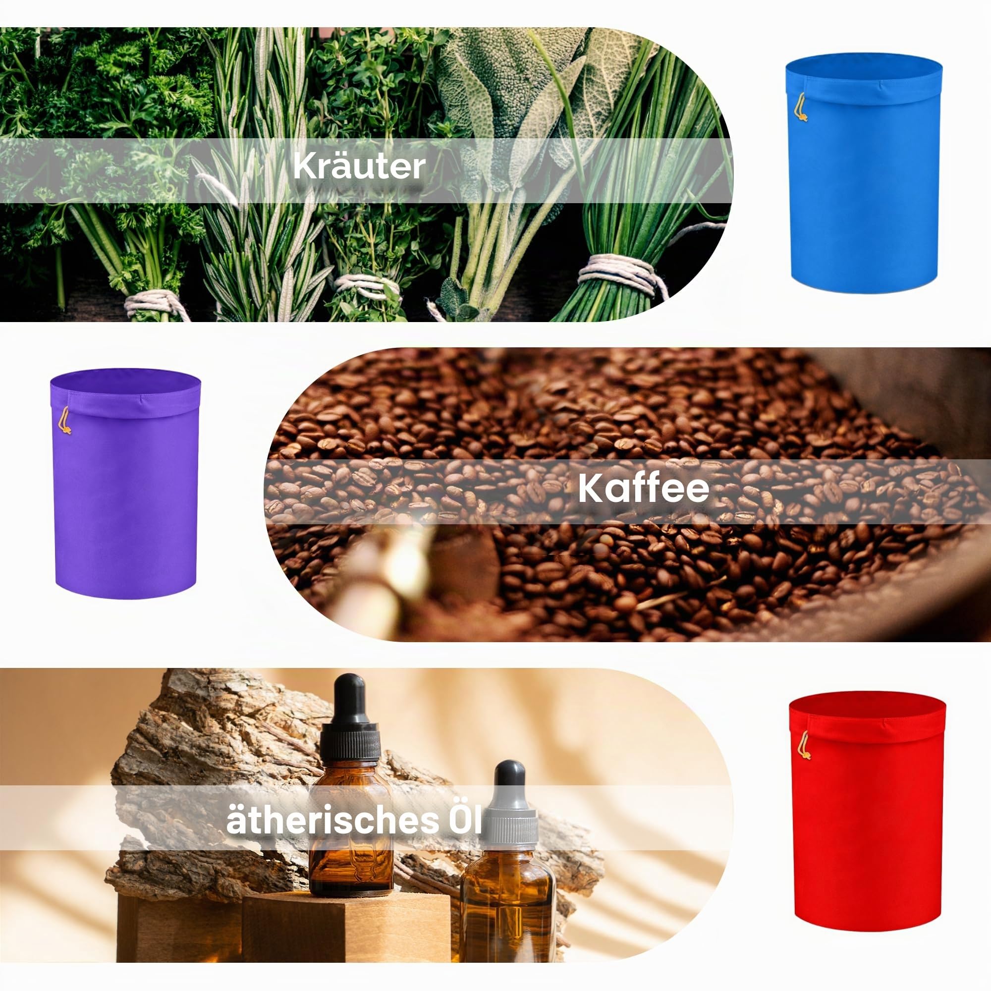 Hyindoor Bubble Bags 5 Gallonen 5 Beutel Set Krautig EIS Essenz Extractor Kit für Kräuterextraktion und Produktion von Hasch durch Eisextraktion