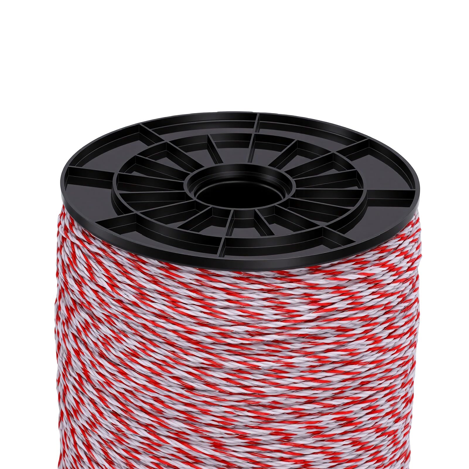 HEEPDD Alambre Eléctrico para Cercas, Cable Polywire de Acero Inoxidable 3280 Ft 1000 M para Ganado y Caballos, Alta Conductividad PE for Seguridad Agrícola
