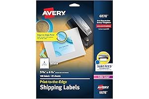 Avery 6874 Printable Shipping Labels with Sure Feed