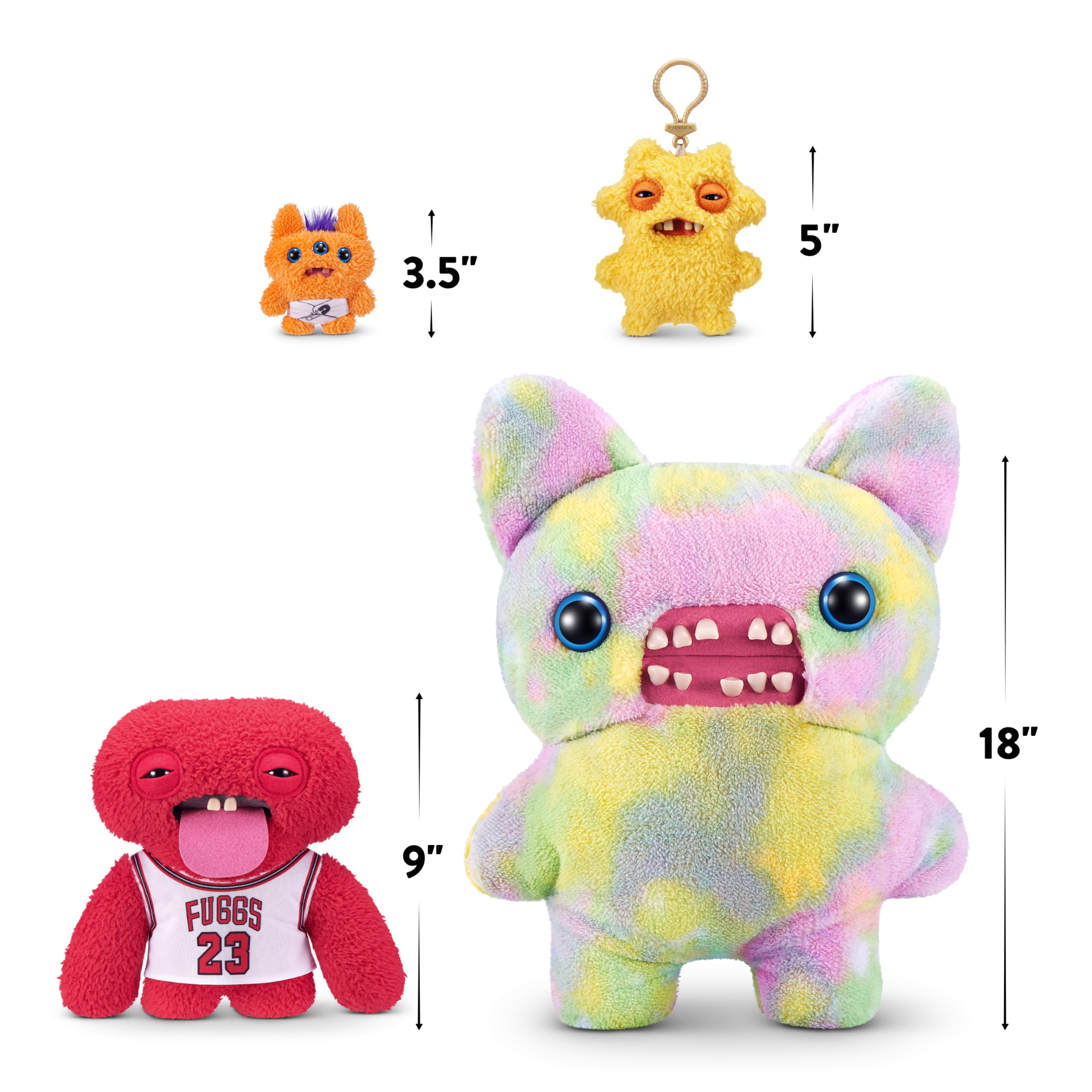 Fuggler Fugg Stars Peluche 9" (Chunky McDunky) de ZURU – Monstruo Feo y Divertido con Dientes Humanos. Peluche Coleccionable para niños, Adolescentes, Adultos y Fans de Peluches. — view 5