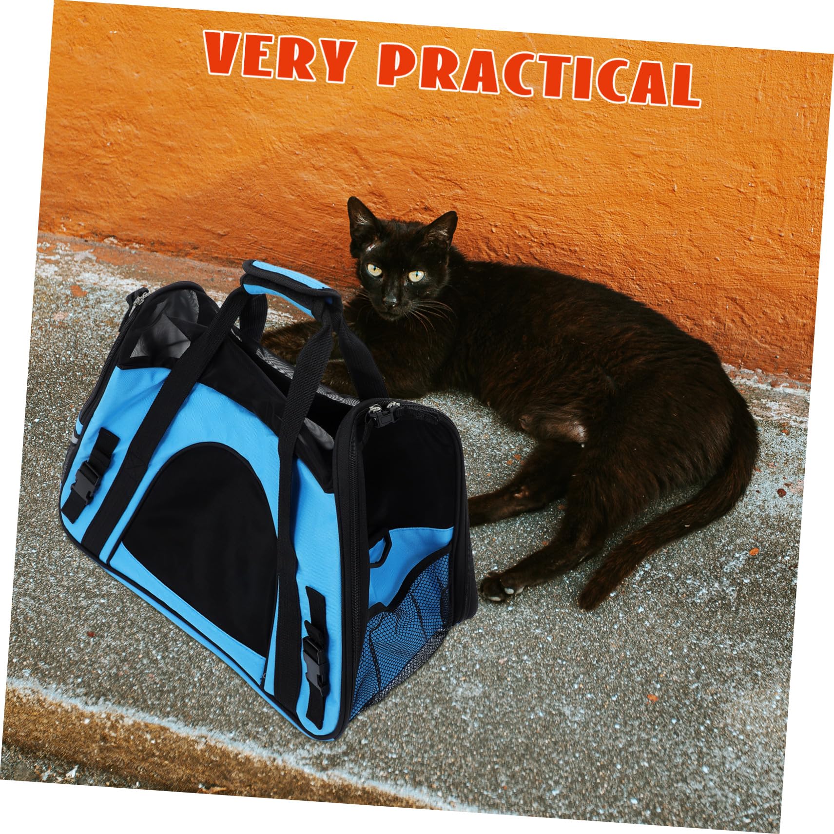 DOITOOL Bolso para Mascotas Transpirable De Viaje Bolso para Perros y Gatos con Almohadilla para Paseos Ciudad o Excursiones Al Aire