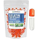 XPRS Nutra Size 3 Empty Capsules - 100 Count Empty Gelatin Capsules - Pills DIY Capsule Filling - Pure Bovine Pill Gel Caps Fillable for Do-It-Yourself Vitamins and Supplements (Orange/Clear)