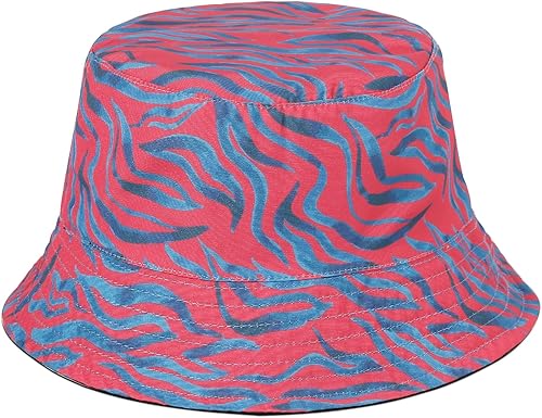 Miniatura 7 de HH HOFNEN Sombrero de pescador de doble cara para verano, playa, sombrero de sol para viajes, gorra de pescador con cuerdas para mujeres y hombres