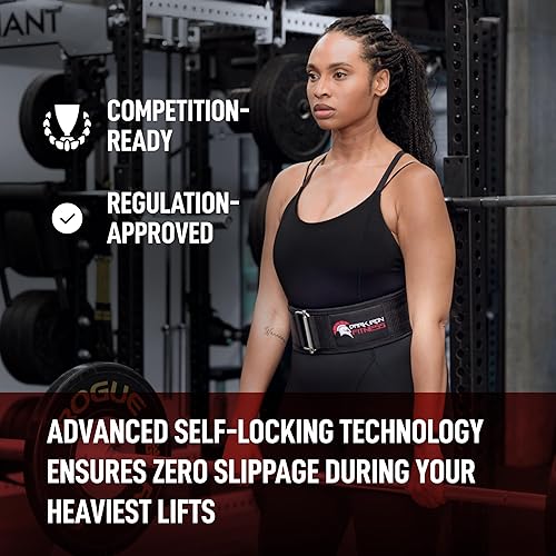 Miniatura 8 de Dark Iron Fitness Self-Locking Weight Lifting Belt for Powerlifting, Squats, Premium Gym Core & Back Support, Weightlifting Training Equipment