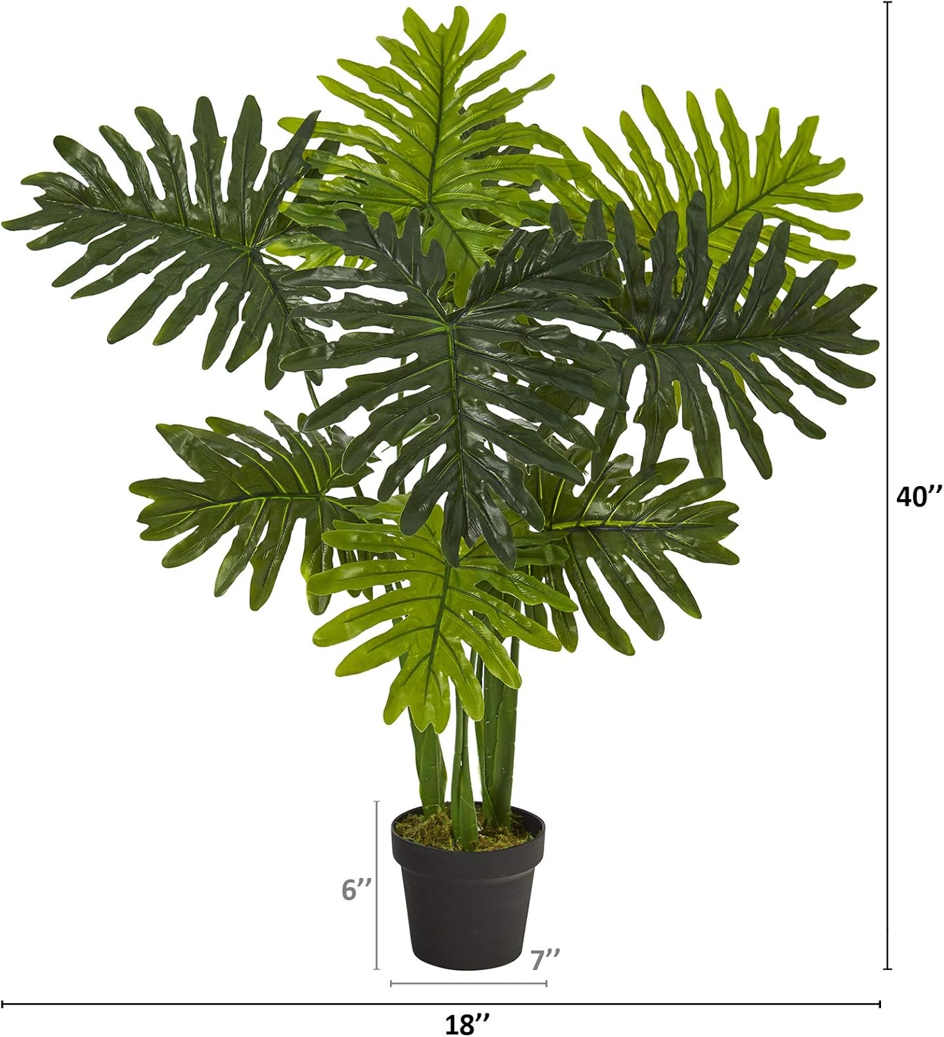 Nearly Natural 40in. Philodendron Artificial Plant (Real Touch)