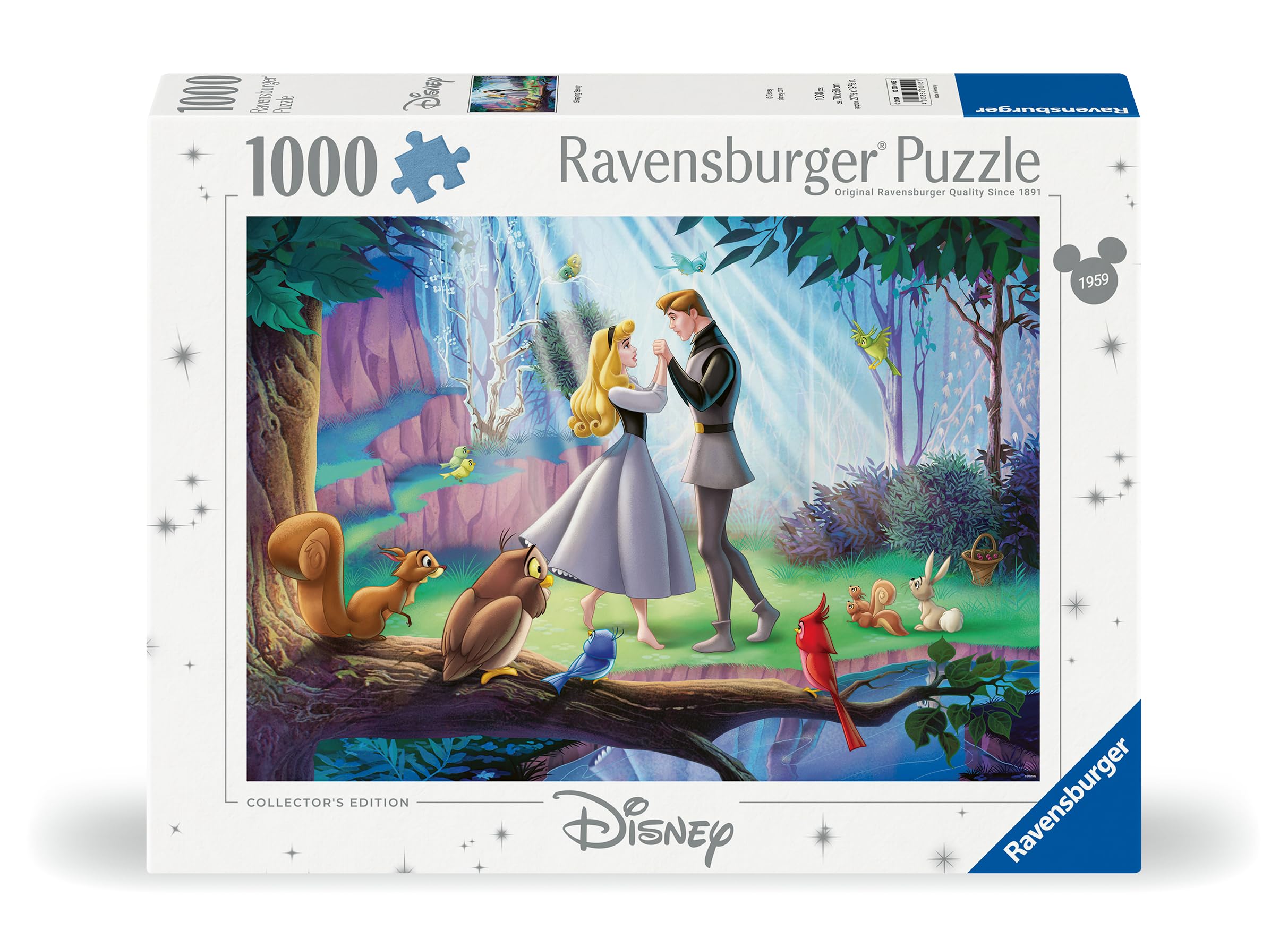 Puzzle Ravensburger 1000 pièces, Disney Sleeping Beauty - Puzzle pour Adultes +14 Ans, 70 x 50 cm, Puzzle Disney pour Adultes, Collection de 1000 pièces, idées Cadeaux