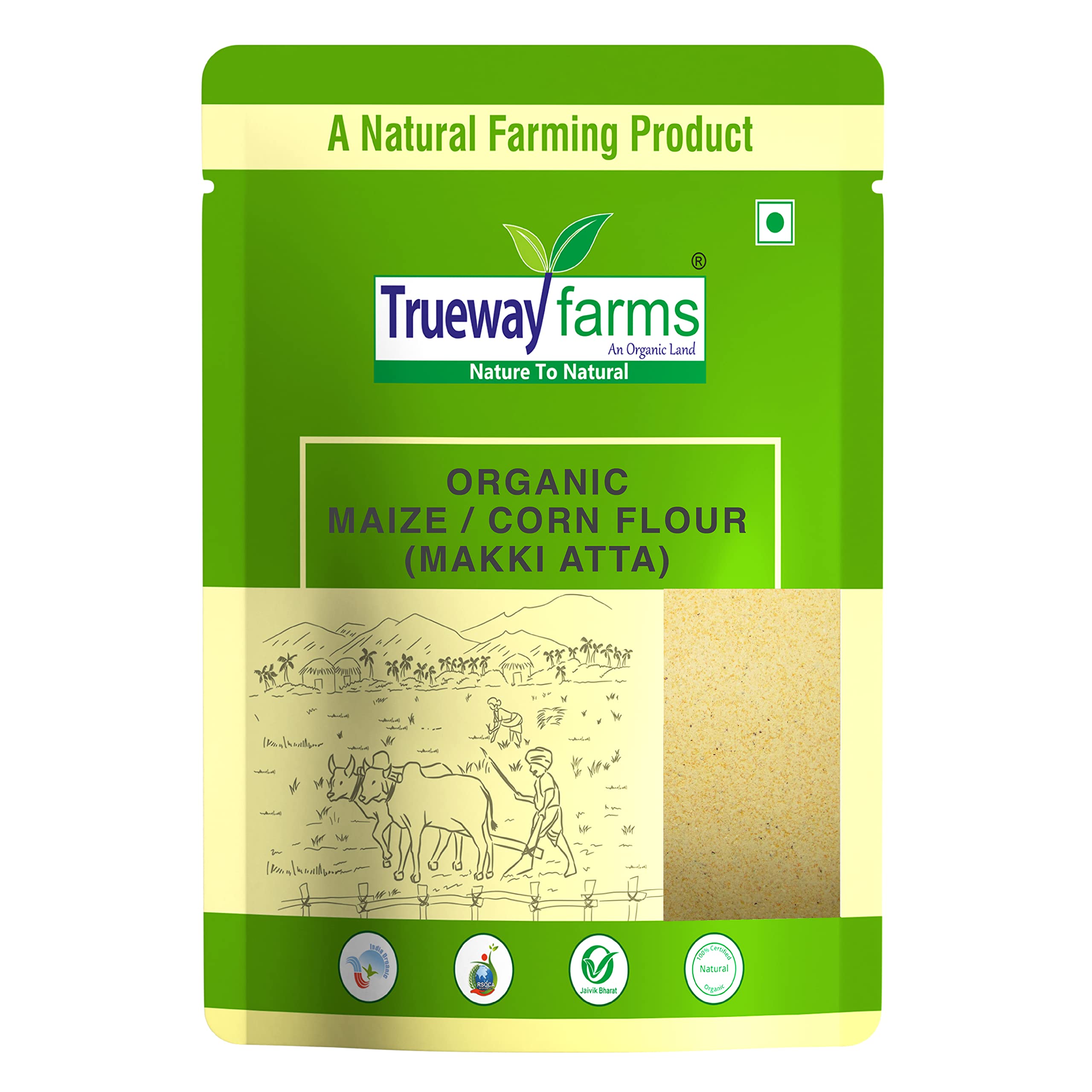 TRUEWAY FARMS - AN ORGANIC LAND -NATURE TO NATURAL Makki Atta 5 Kg(Maize/Corn Flour) (B09C2111S8) Amazon Price History, Amazon Price Tracker