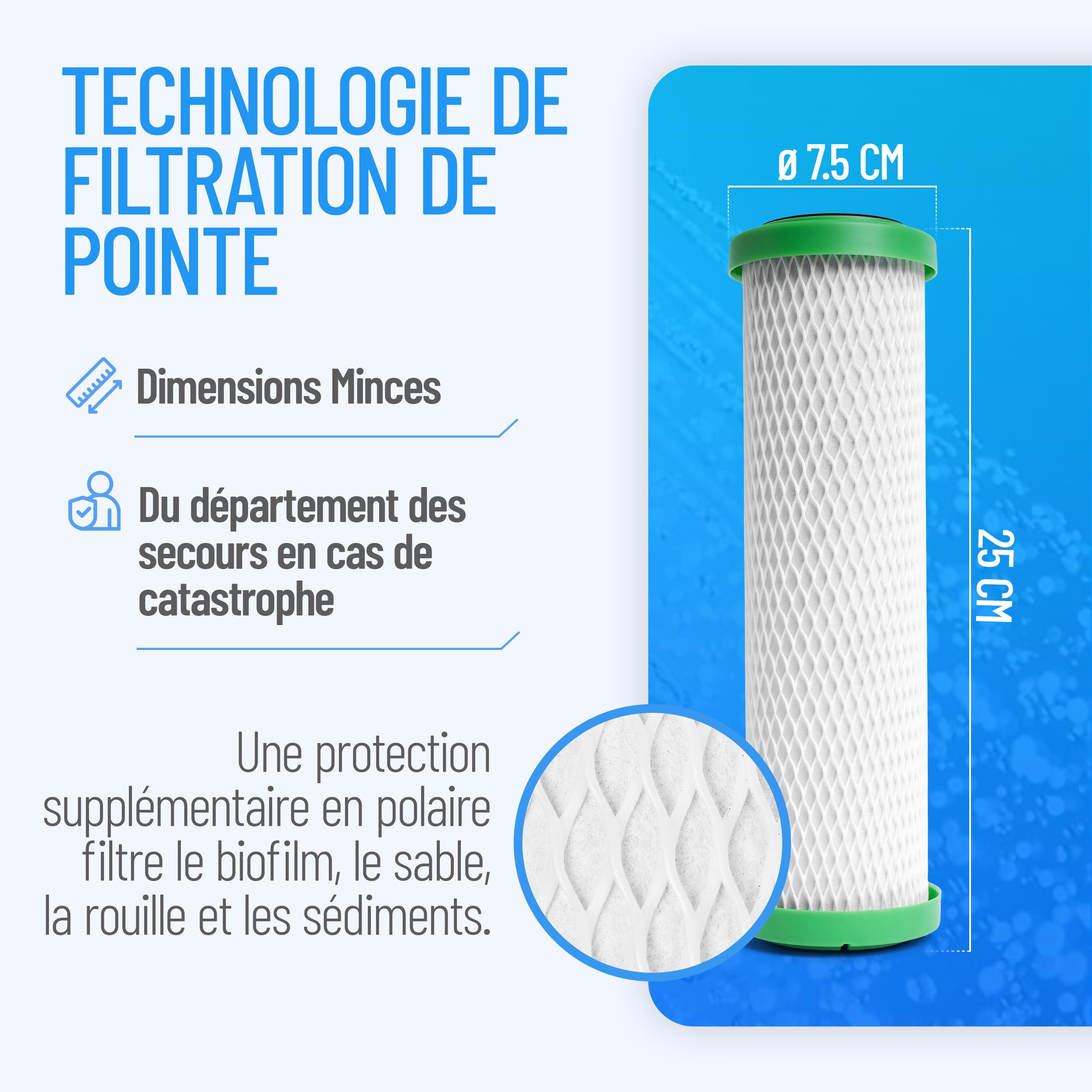 Cartouche filtrante pour eau NPure Premium