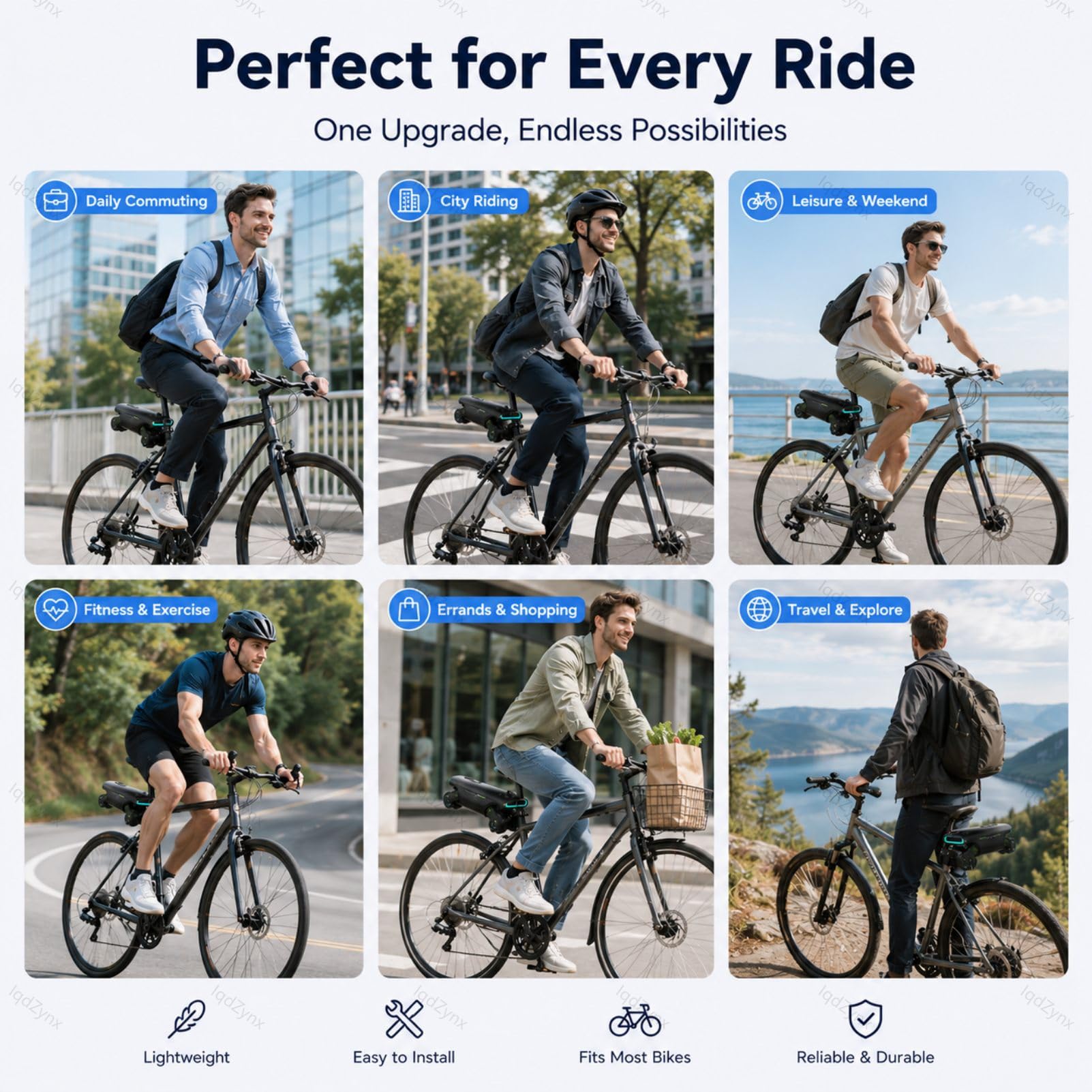 Kit de conversión para Bicicleta eléctrica, potenciador de Bicicleta con Control por aplicación, Motor de 200 W, autonomía de 50 km, Kit de Asistencia al pedaleo para desplazamientos Diarios