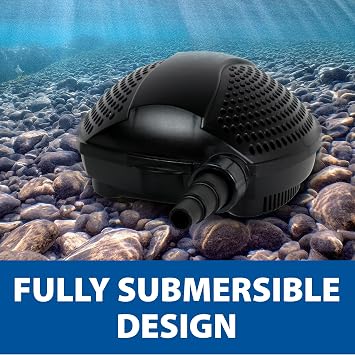 The Pond Guy SolidFlo G2 Submersible Pump for Small Ponds, 600 GPH | Ideal for water gardens and waterfalls with quiet, durable, efficient flow and easy DIY setup