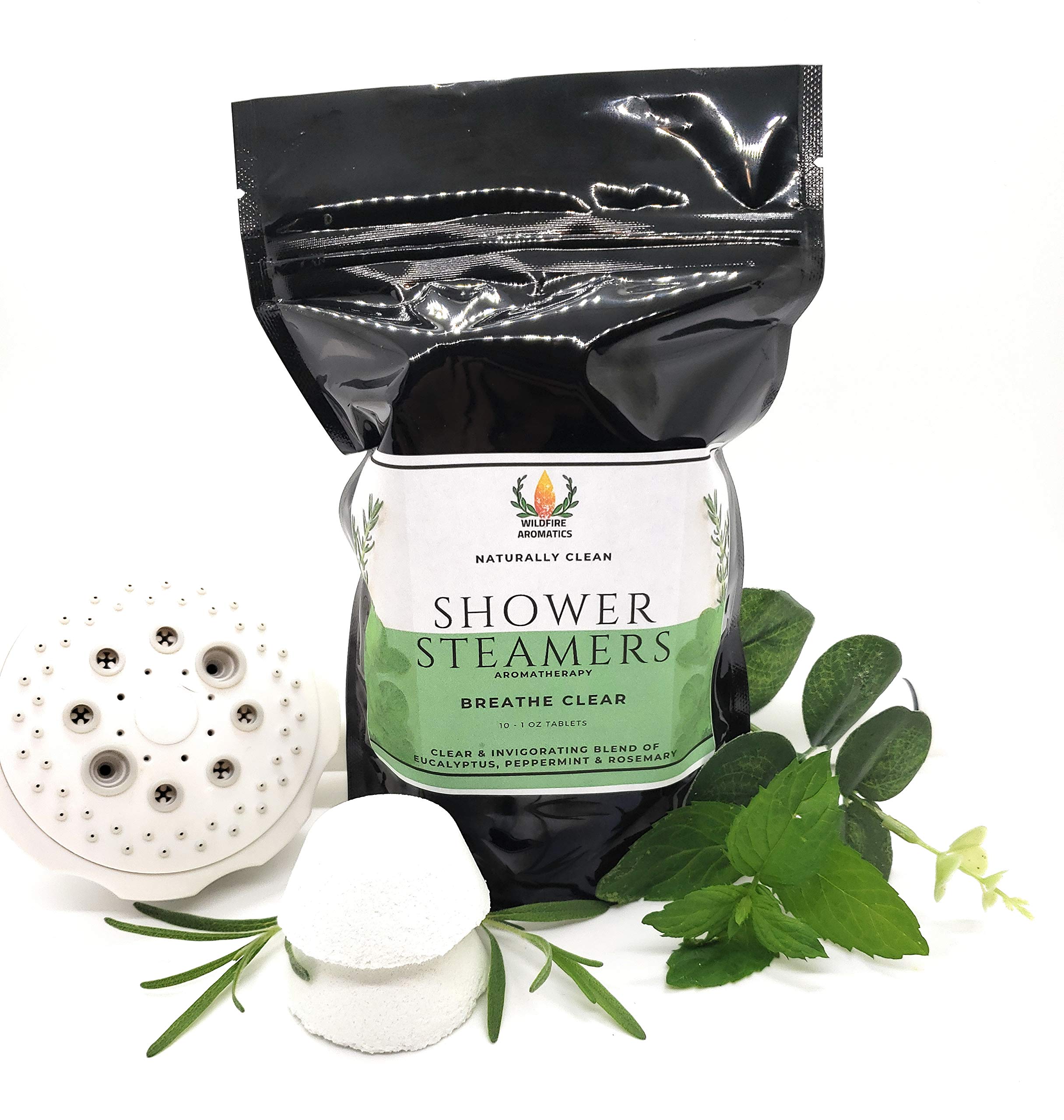 Breathe Clear Menthol Eucalyptus Peppermint Shower steamers (10 oz), Gifts for Women and Men Sinus Clearing Shower Tablet Bath Bomb