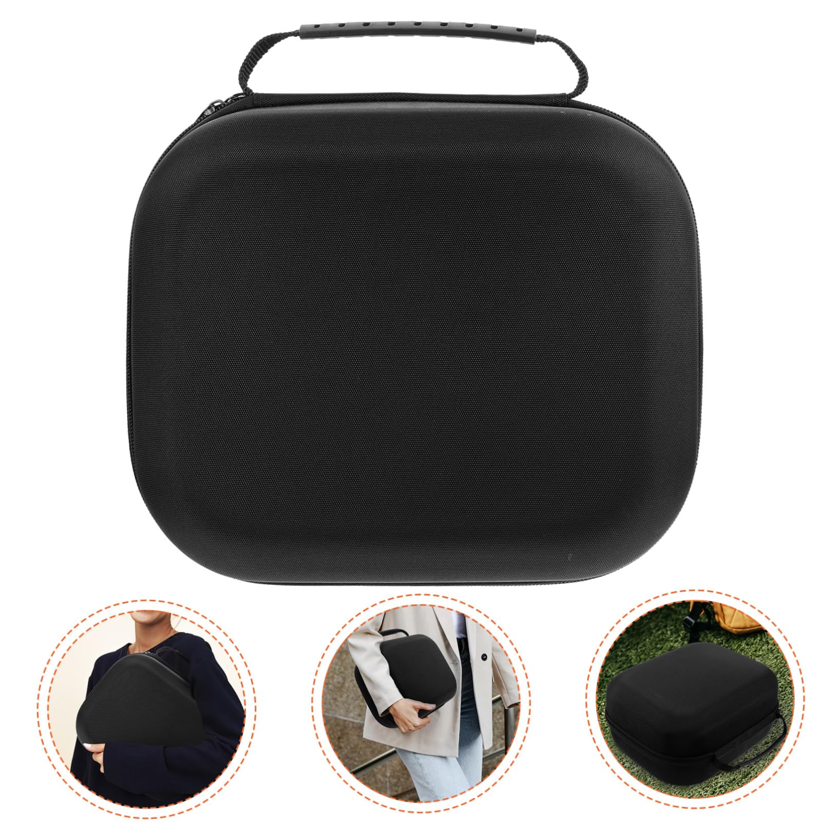 Estuche de Transporte para Gafas VR Negro de Eva Cremallera | Protección para Viaje y Uso Diario, Formato Portátil, Bolsa de Almacenamiento para Gafas de Realidad Virtual