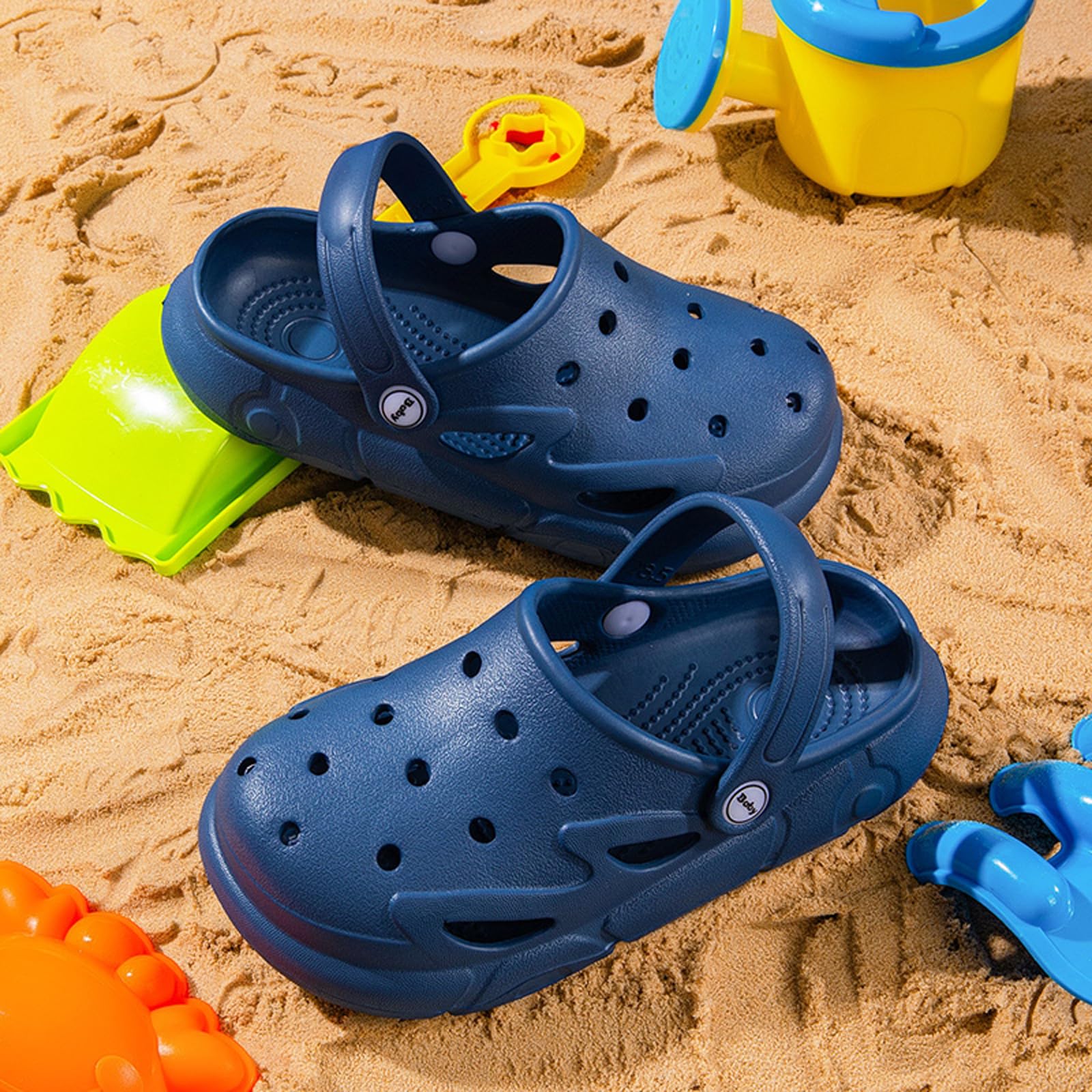 CERYTHRINA Kinder Clogs Eva – Leichte Slip-On Gartenschuhe für Jungen & Mädchen, rutschfest, atmungsaktiv, mit Fersenriemen, Sommer Hausschuhe für Strand, Garten & Zuhause