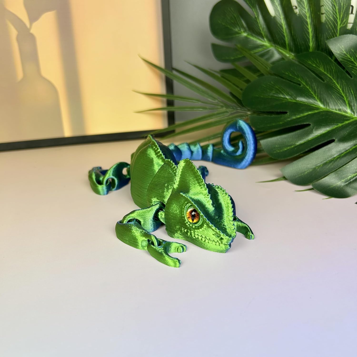3D Printed Animals - Articulated Chameleon Toys, Flexible Animals Toy Statue,Movable Joints,Fidget Toys, Desk Home Office Decor, Birthday Halloween - Image 5