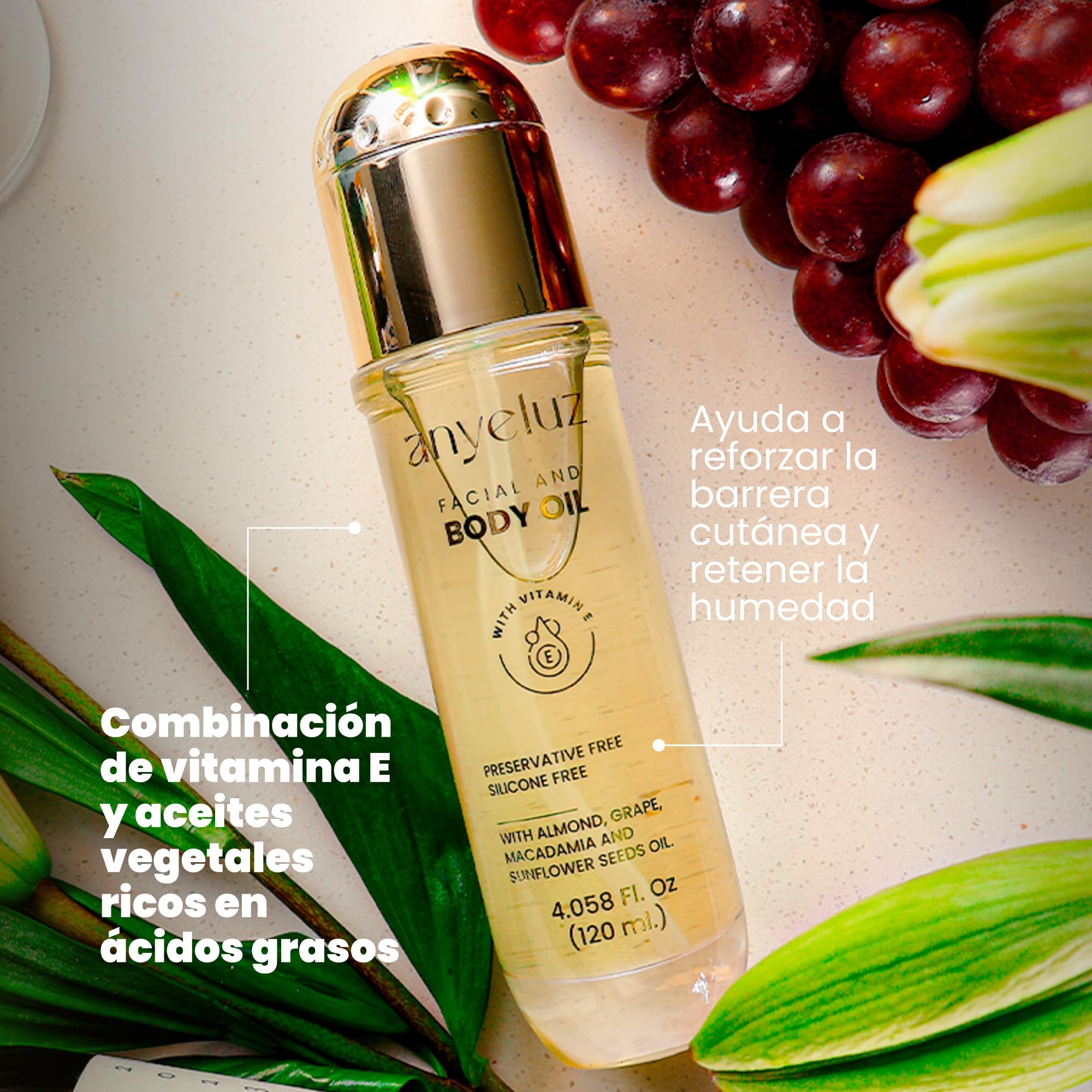 Amazon.com : ANYELUZ Face and Body Oil with vitamin E, Luxury Anti 