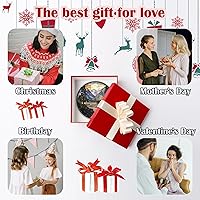 Vista 6 de Colgador de vidrieras para colgar en la ventana, al atardecer, montañas, lago, árbol, para ventana, decoración del hogar, paisaje, día de la madre