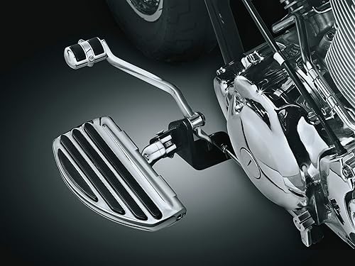 Miniatura 5 de Kuryakyn Controles de pie de motocicleta 7916 Conversiones de placa ISO para conductor o pasajero, cromado, 1 par