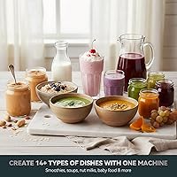 Vista 9 de Glass Blenders for Kitchen – Stainless Steel Professional Blender for Smoothies 1500W Motor, Food Processor Combo 9 Adjustable Speeds, 14 Preset