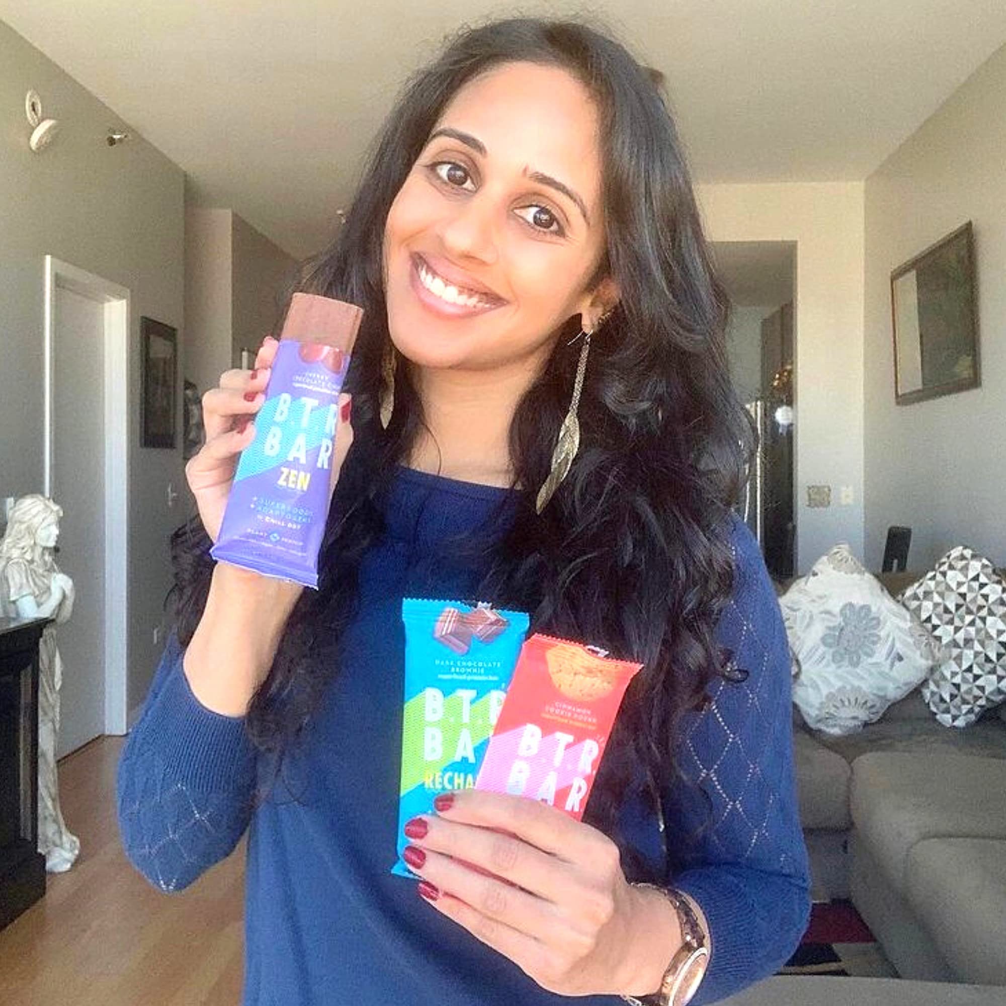 B.T.R. Bar Superfood Keto Protein Bars, Plant Based Vegan Protein, Low