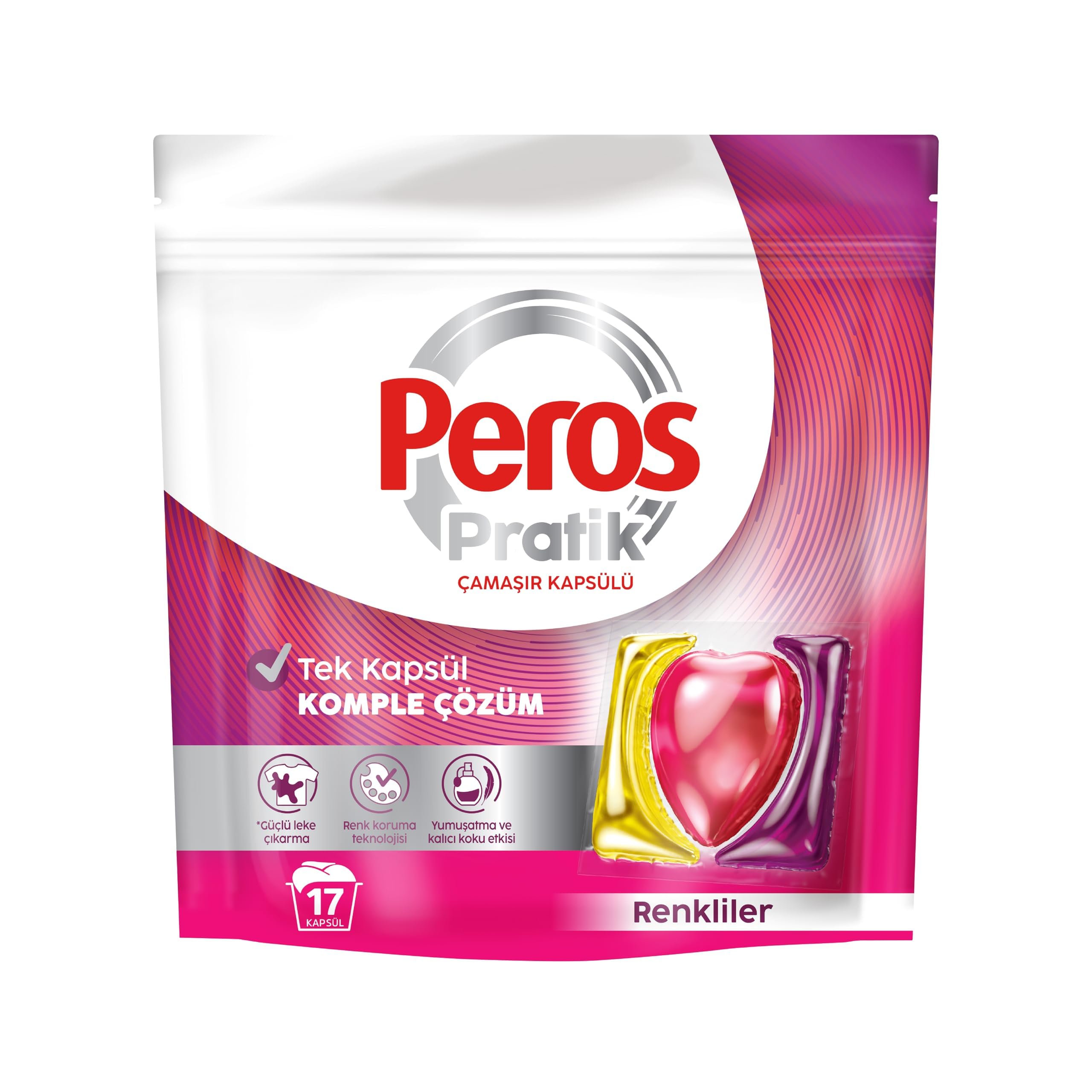 PEROS Pratik Renkliler 17'li Çamaşır Kapsülü