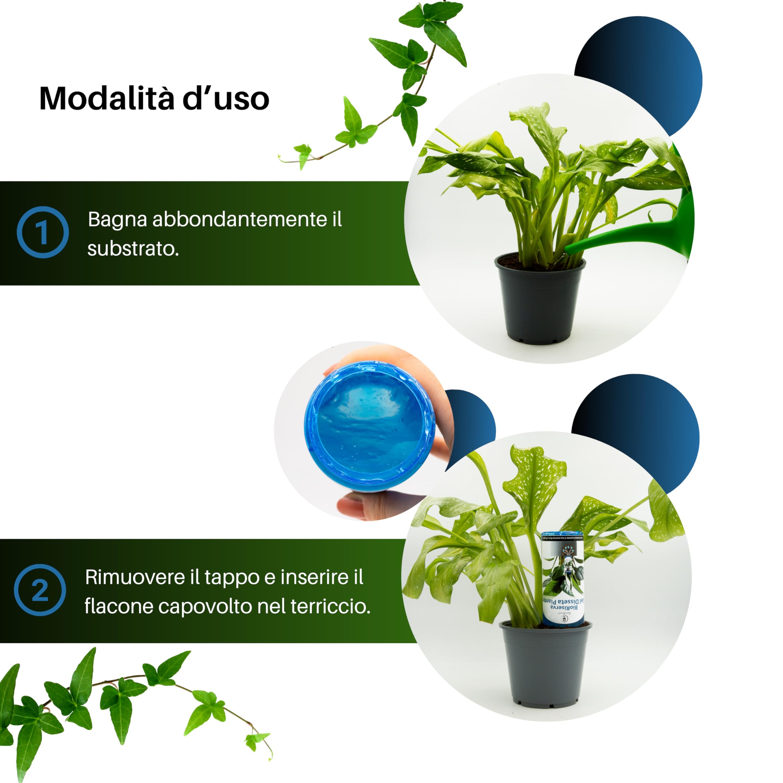Gel Idratante Per Piante Bioriserva - Fino A 30 Giorni Di Autonomia, 3 Pezzi Per Piante Interno/Esterno - Foto 3