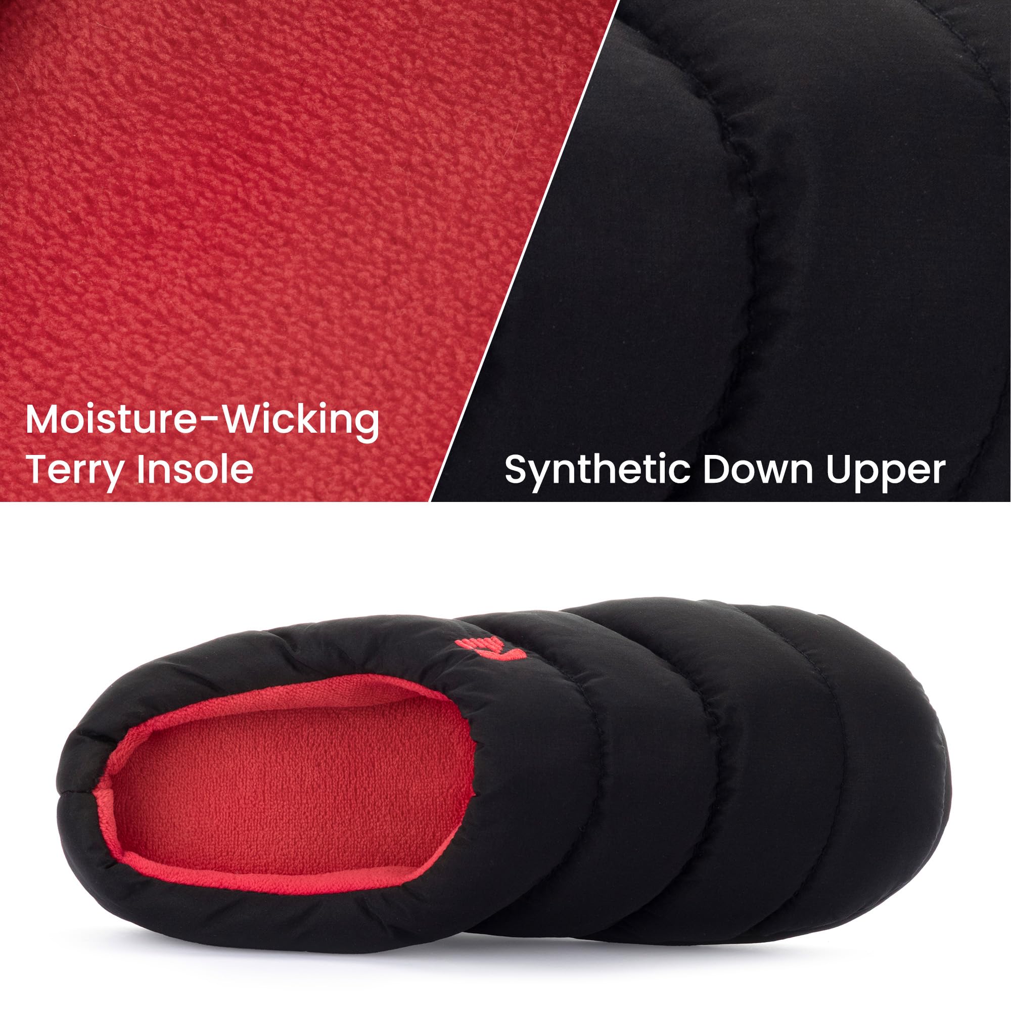 RockDove Pantofole da Campeggio in Memory Foam per Uomo