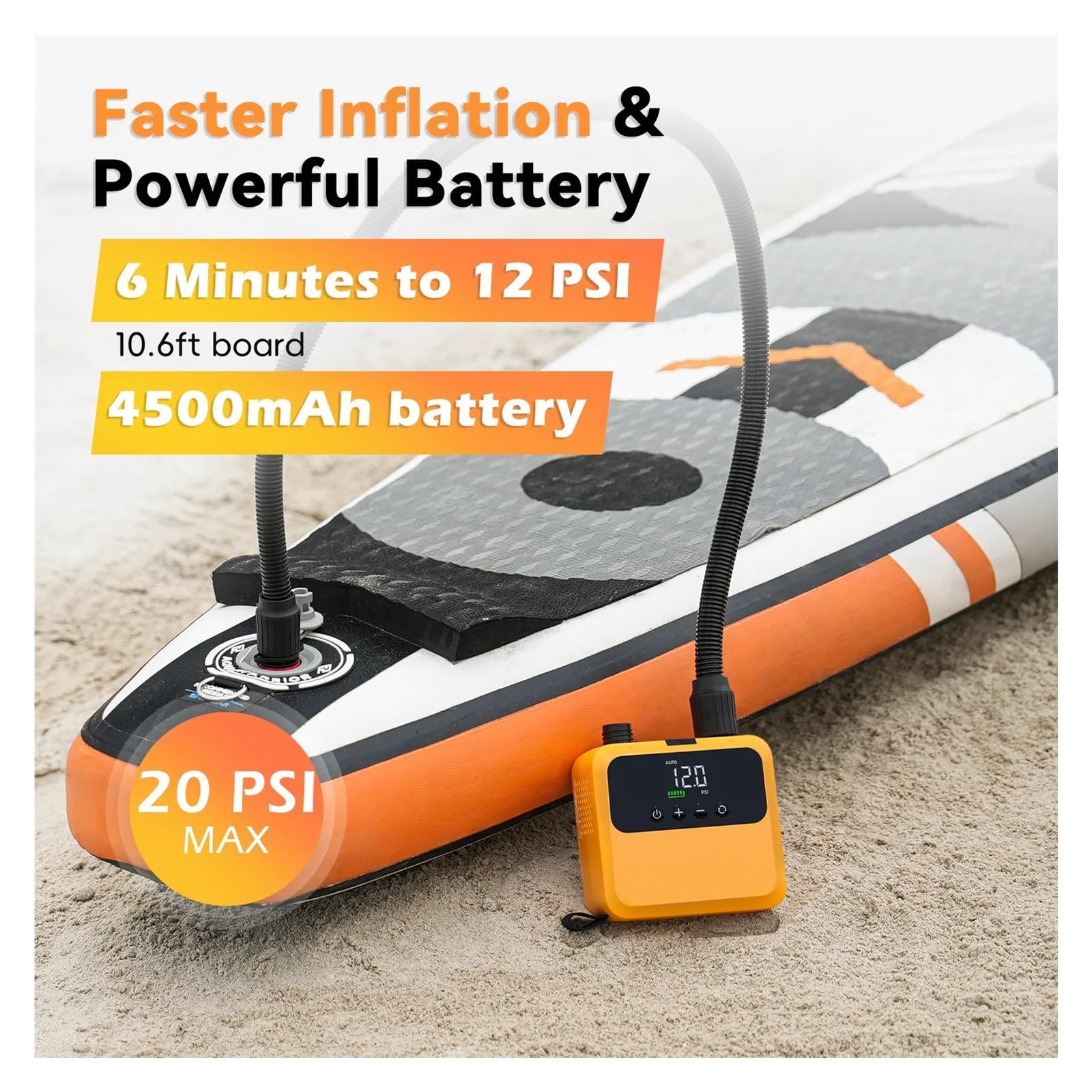 Pompa Ad Aria Elettrica For Stand Up Paddle Gonfiabile Con Motore Brushless For Barca In PVC Inflazione Rapida