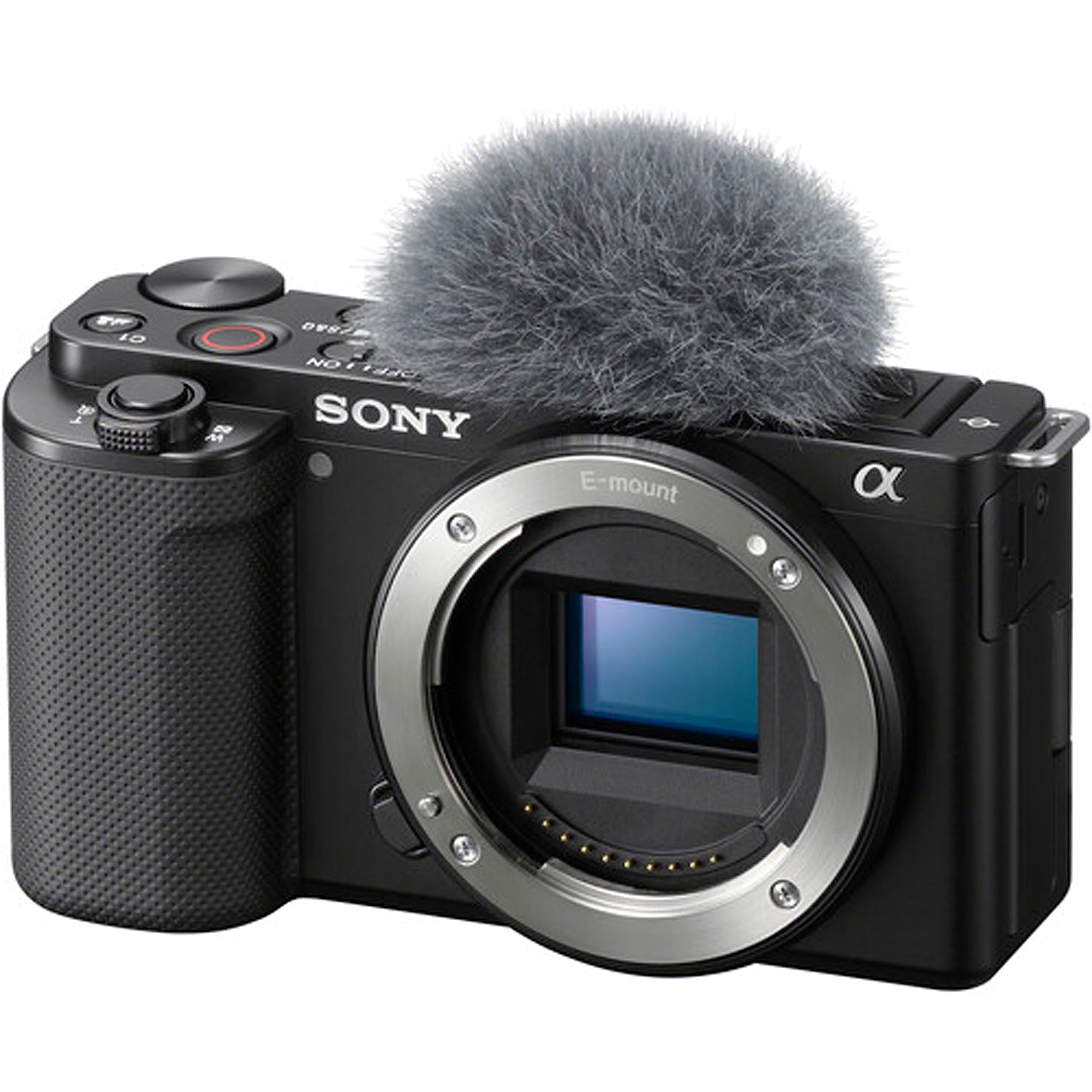 Sony ZV-E10 Mirrorless Camera (Body Only) + 2X 64GB Memory + Case + Tripod & More (20pc Bundle) (Renewed)